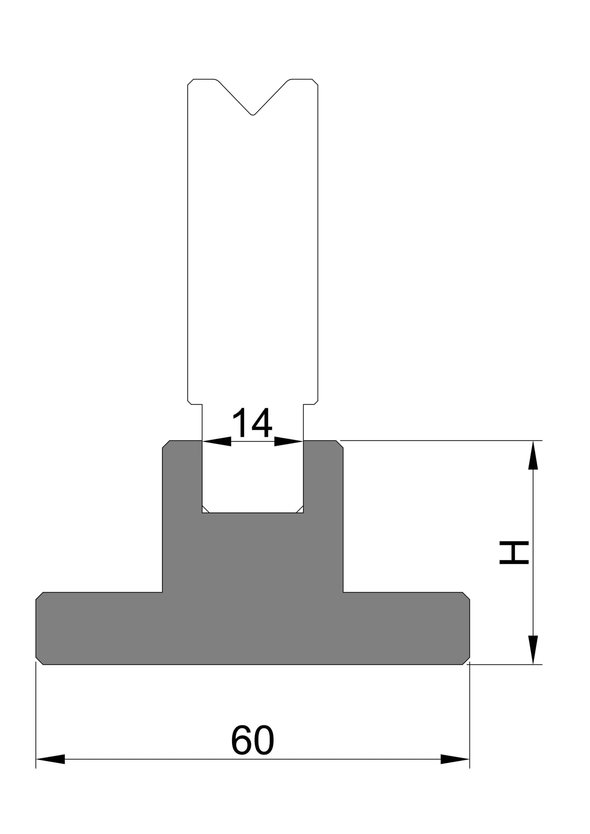 Self Centred 1 'V' Die Holder